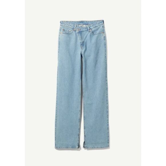 Weekday Crossover Jeans Avery Light Wash Size 27 - Picture 1 of 8